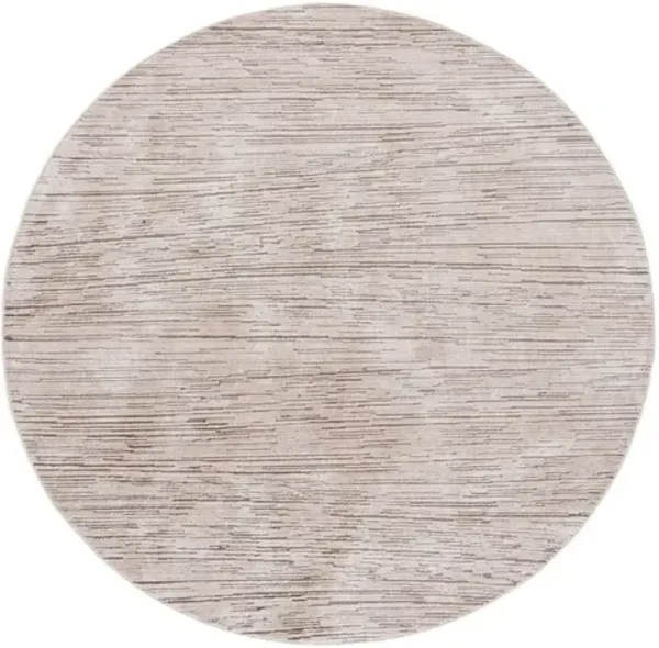 WHISPER 810 Beige 6'-7' X 6'-7' Round Round Rug