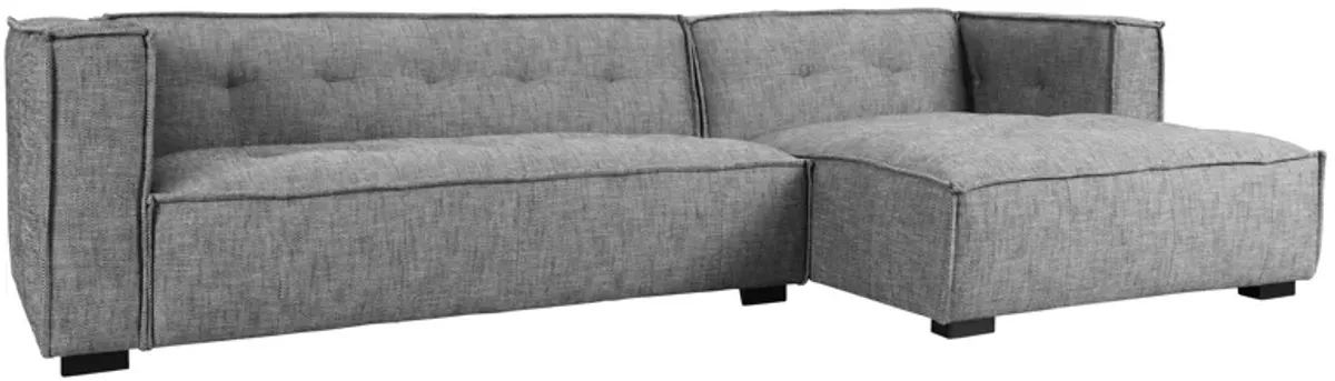 Element Two-Piece Gray Sectional Sofa