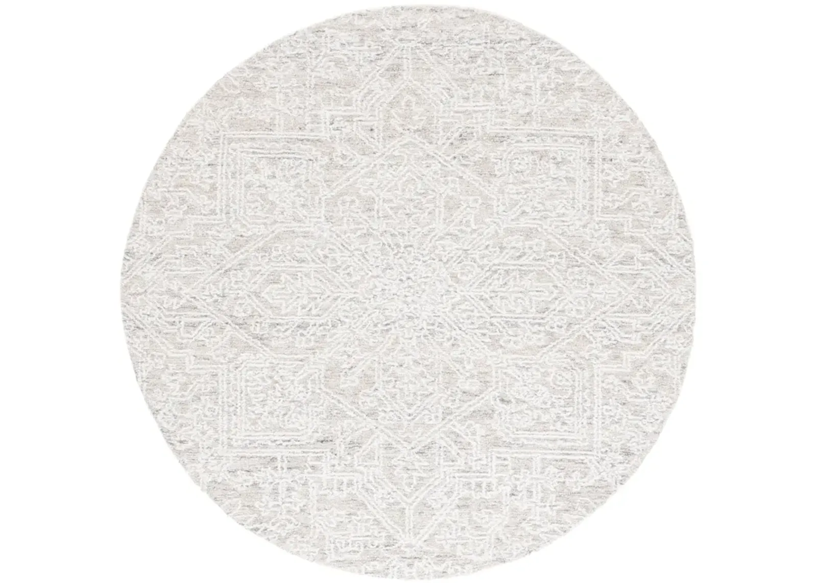 EBONY 205 IVORY  6' x 6' Round Round Rug