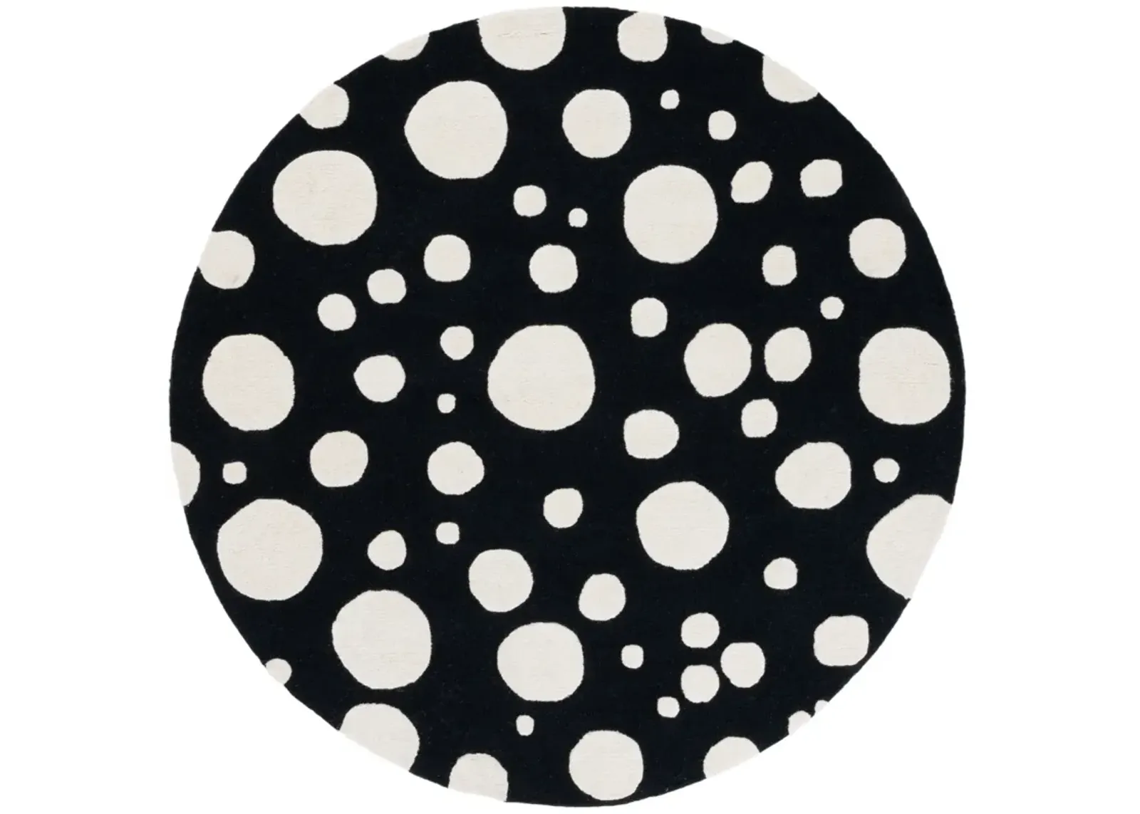 CAMBRIDGE 147 BLACK  6' x 6' Round Round Rug