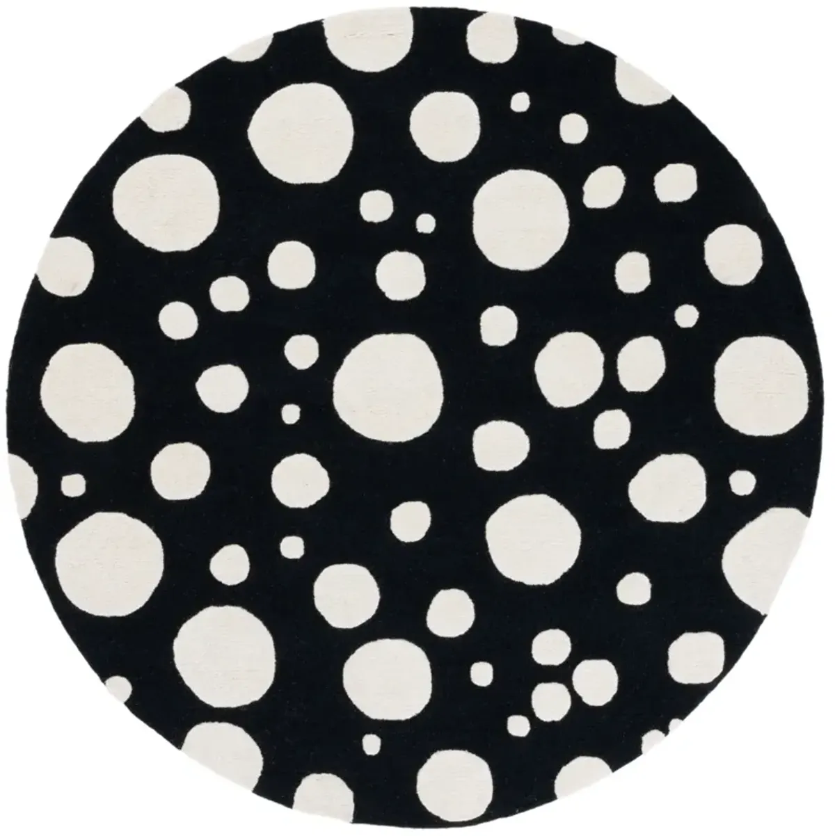 CAMBRIDGE 147 BLACK  6' x 6' Round Round Rug