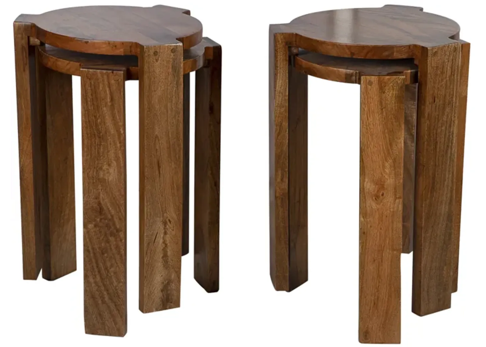 Wood, S/4 14x20 Accents Tables, Brown