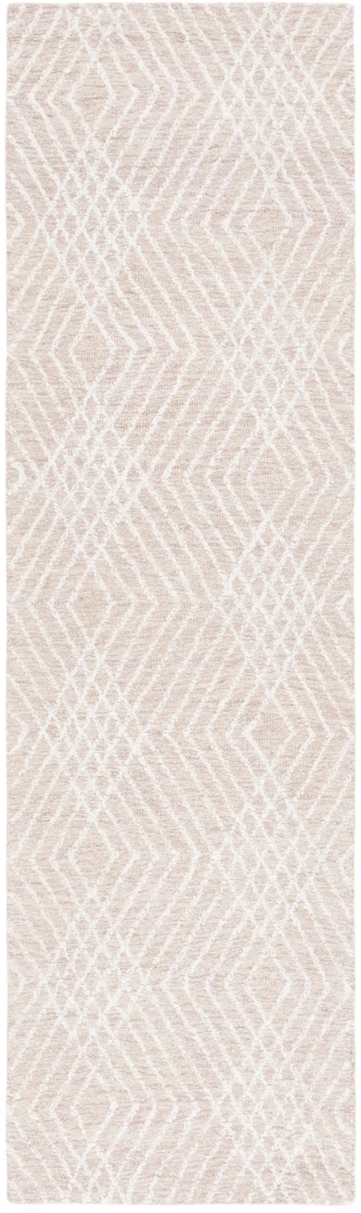 ABSTRACT 499 BEIGE  2'-3' x 8' Runner Rug