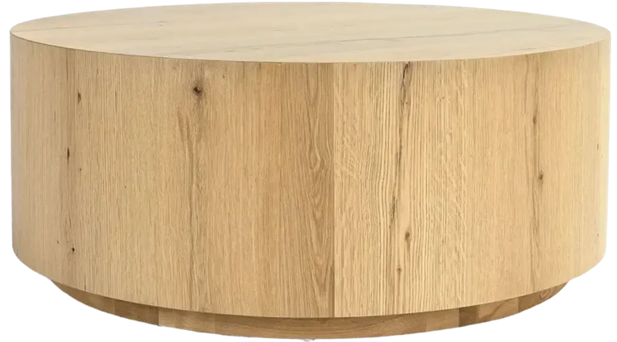 Layne 42" Round Coffee Table in Natural