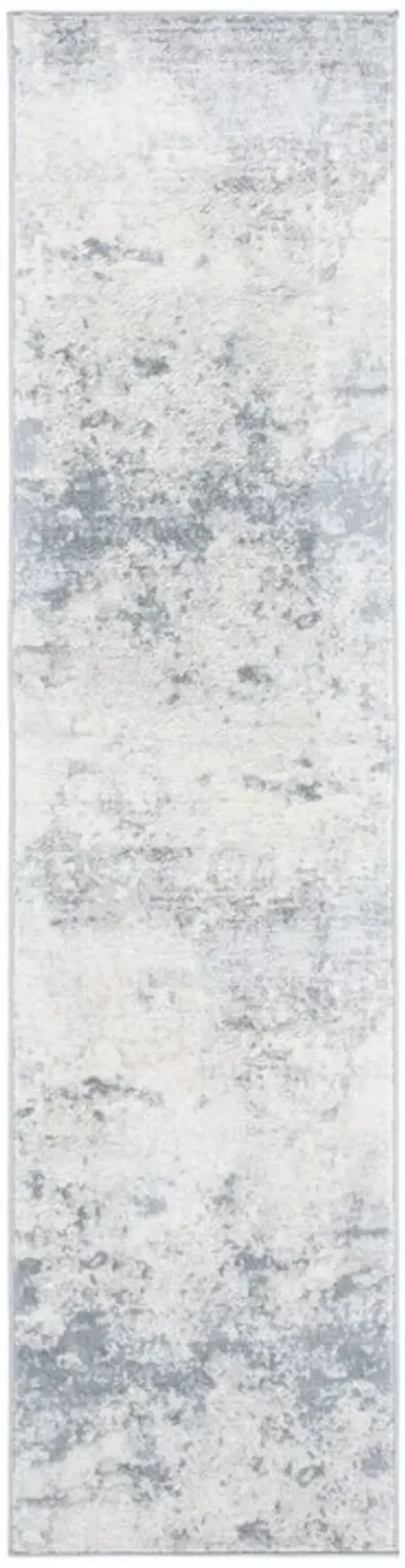 Brentwood 822 Grey / Ivory 2' X 10' Runner Powerloomed Rug