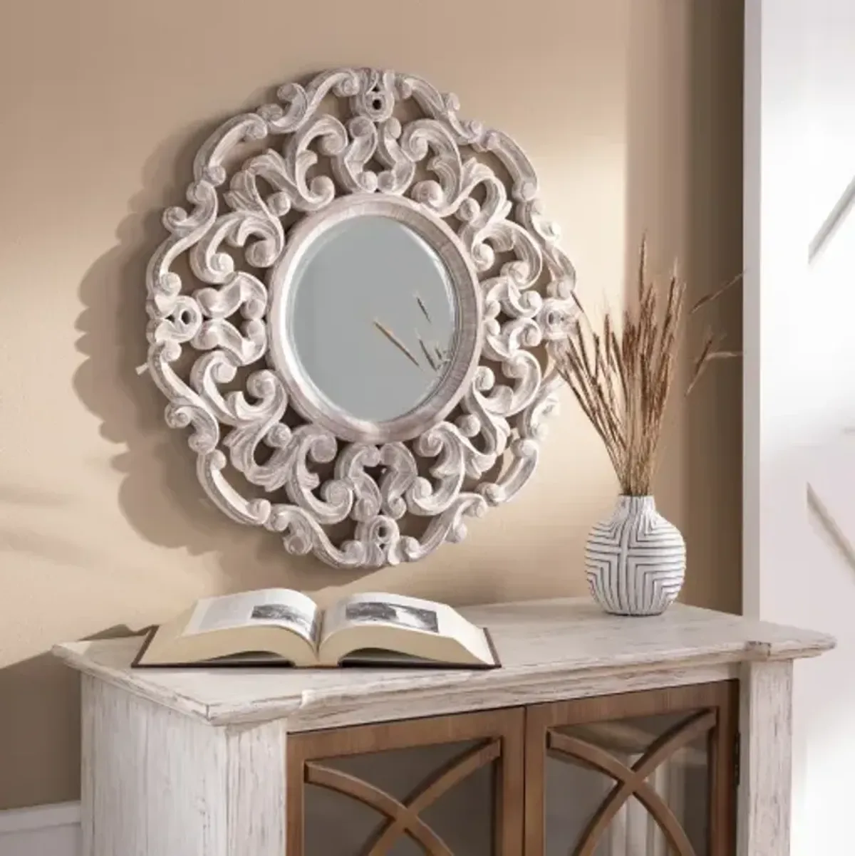 Urvashi 24"H x 24"W Mirror