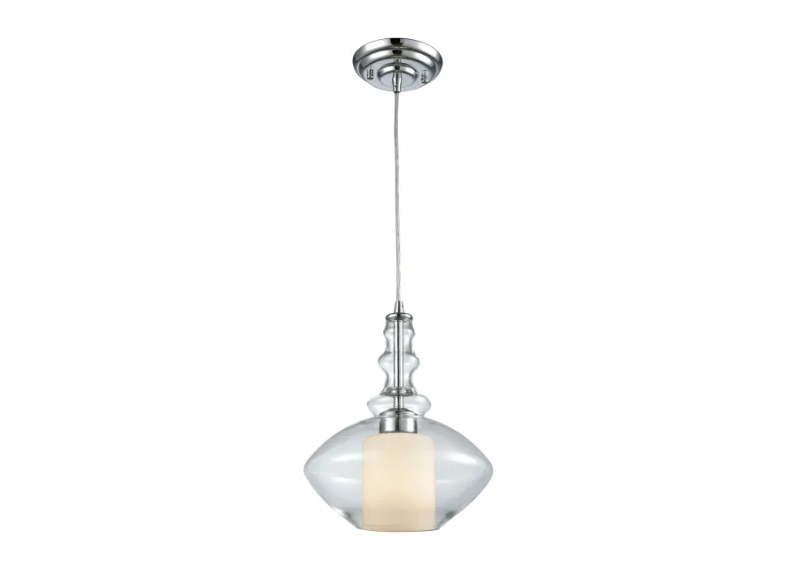 Alora 10" Wide 1-Light Mini Pendant - Polished Chrome