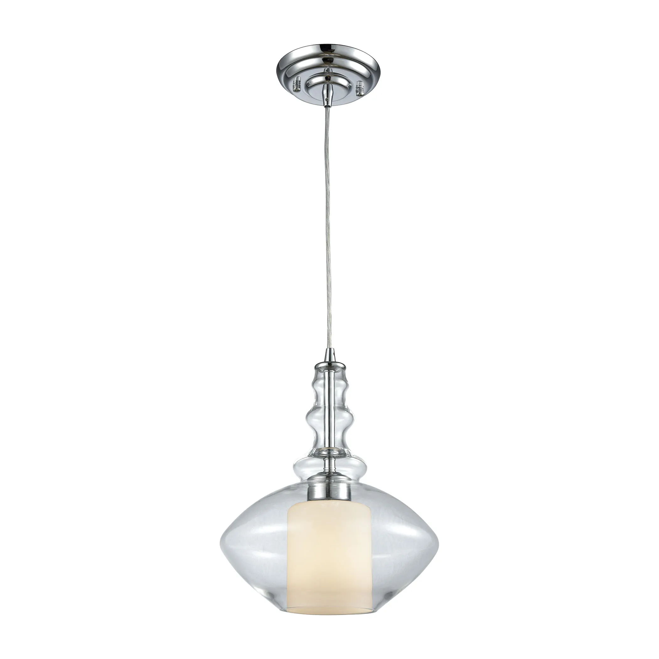 Alora 10" Wide 1-Light Mini Pendant - Polished Chrome