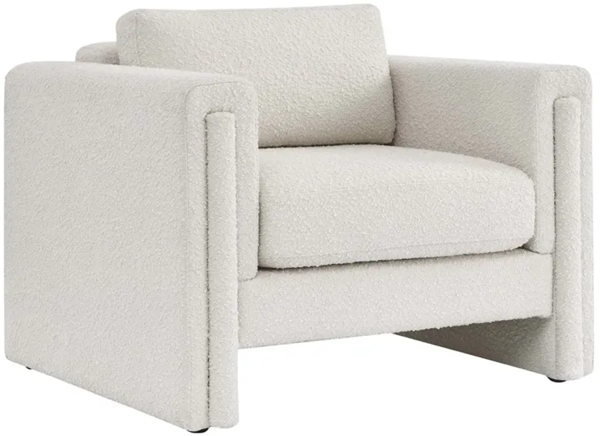 Visible Boucle Fabric Armchair