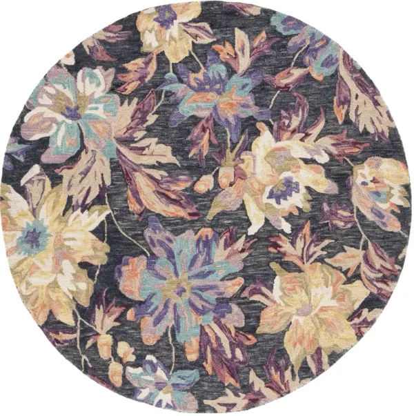 BLOSSOM Hand Tufted 6' x 6' Round area rug