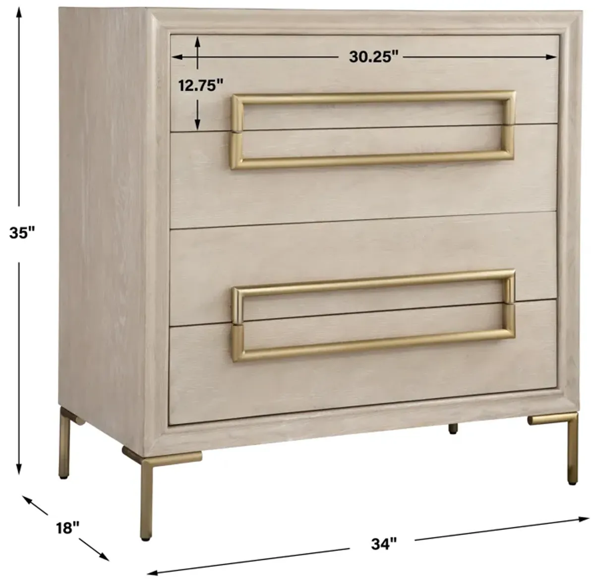 Alessia Light Oak Accent Chest