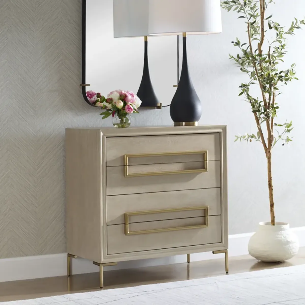 Alessia Light Oak Accent Chest