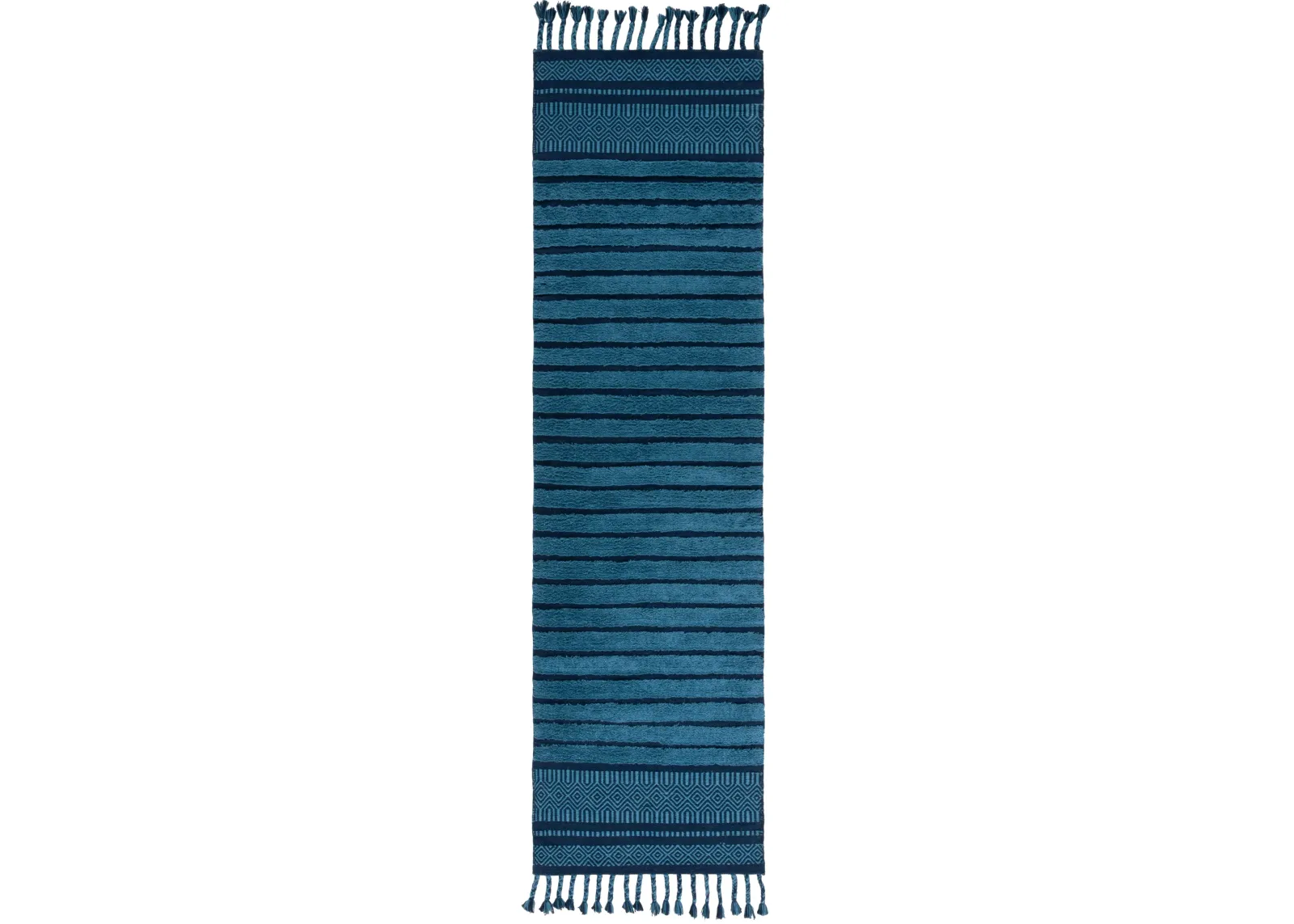 KILIM COLLECTION 401 BLUE 2'-3' x 8' Runner Rug