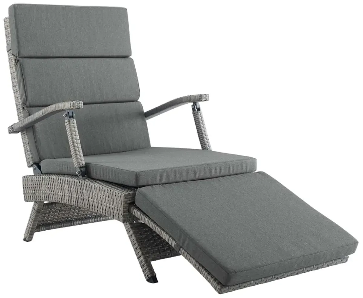 Envisage Chaise Outdoor Patio Wicker Rattan Lounge Chair