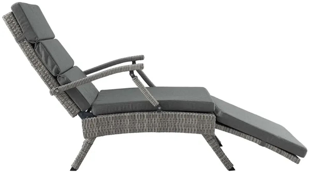 Envisage Chaise Outdoor Patio Wicker Rattan Lounge Chair