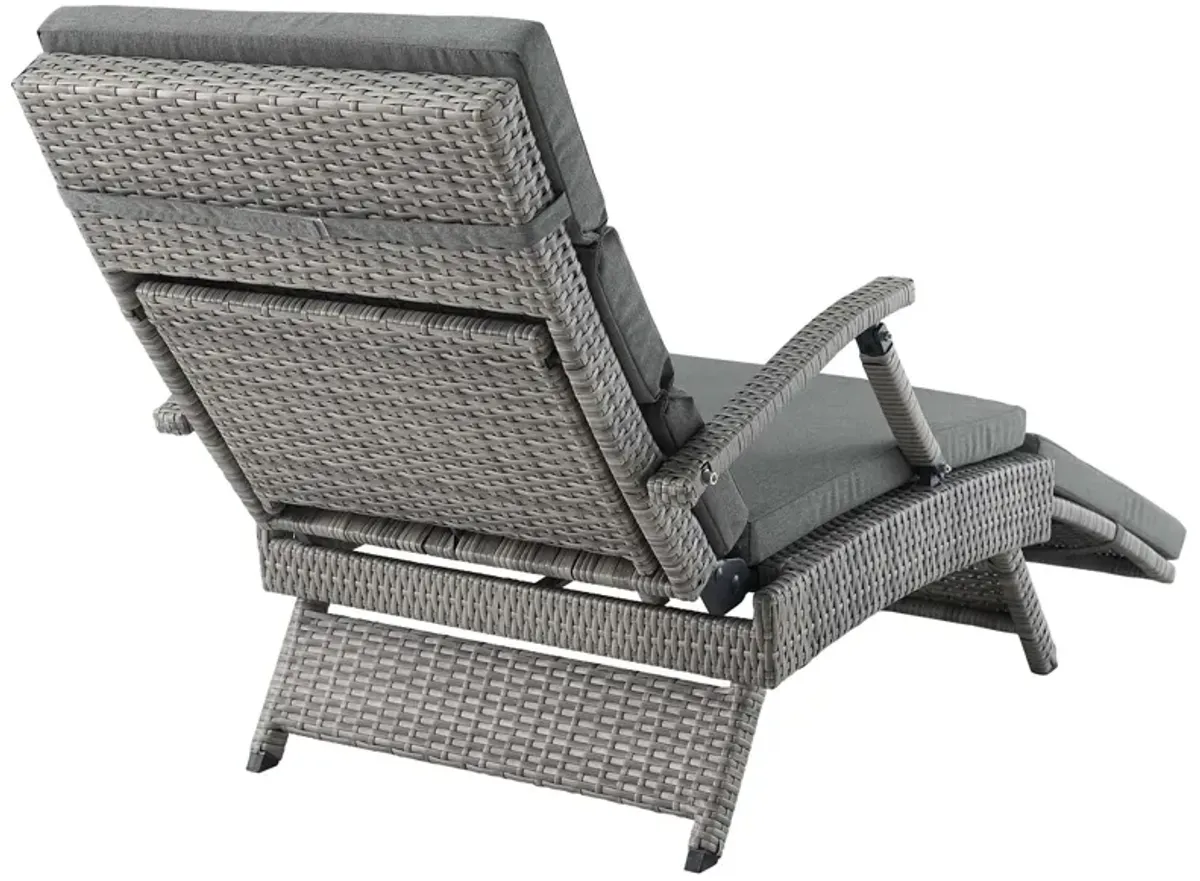 Envisage Chaise Outdoor Patio Wicker Rattan Lounge Chair