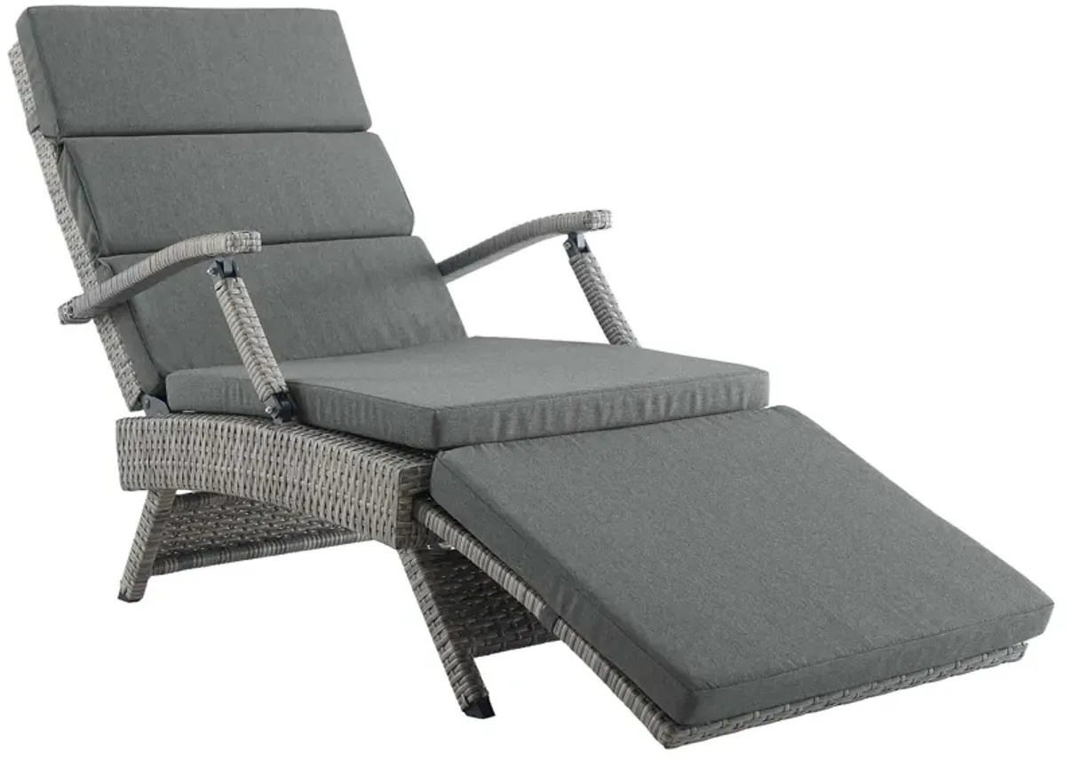 Envisage Chaise Outdoor Patio Wicker Rattan Lounge Chair