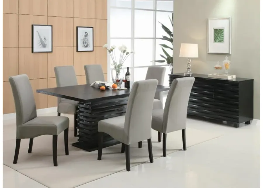 Stanton Rectangular Dining Set Black and Grey