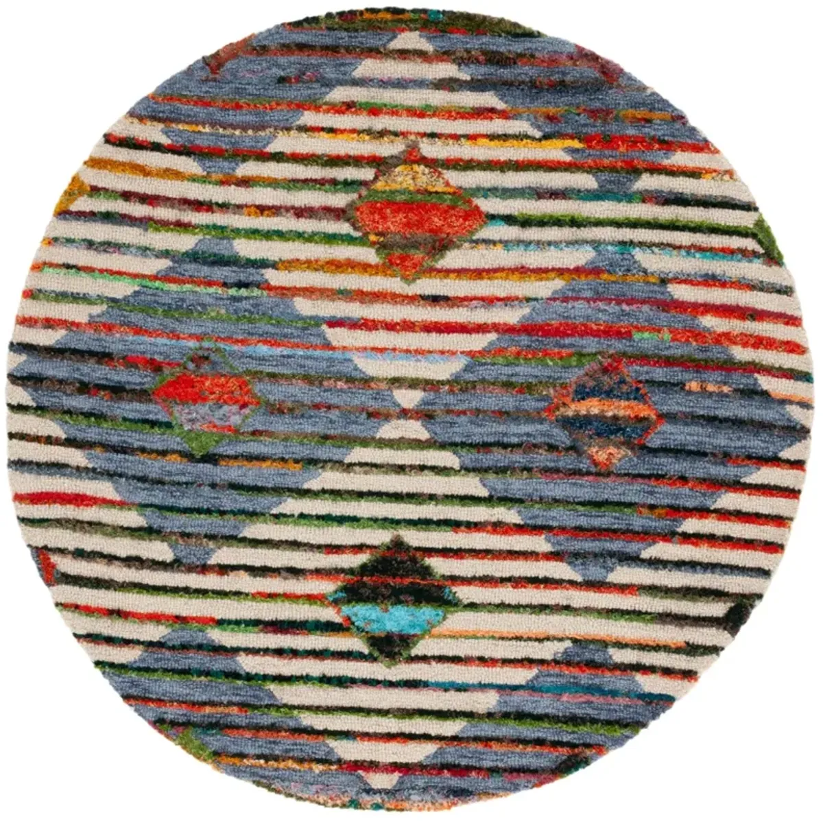 NANTUCKET 606 BEIGE  4' x 4' Round Round Rug