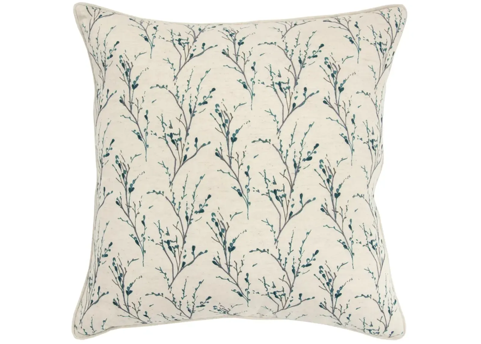 Floral Teal Pillow