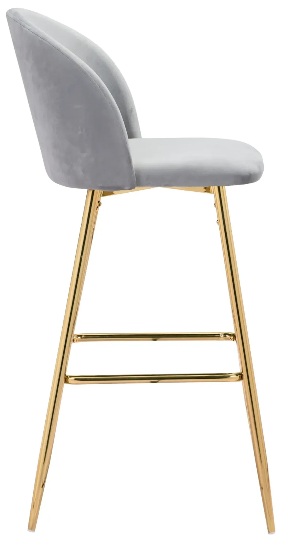 Cozy Barstool Gray & Gold