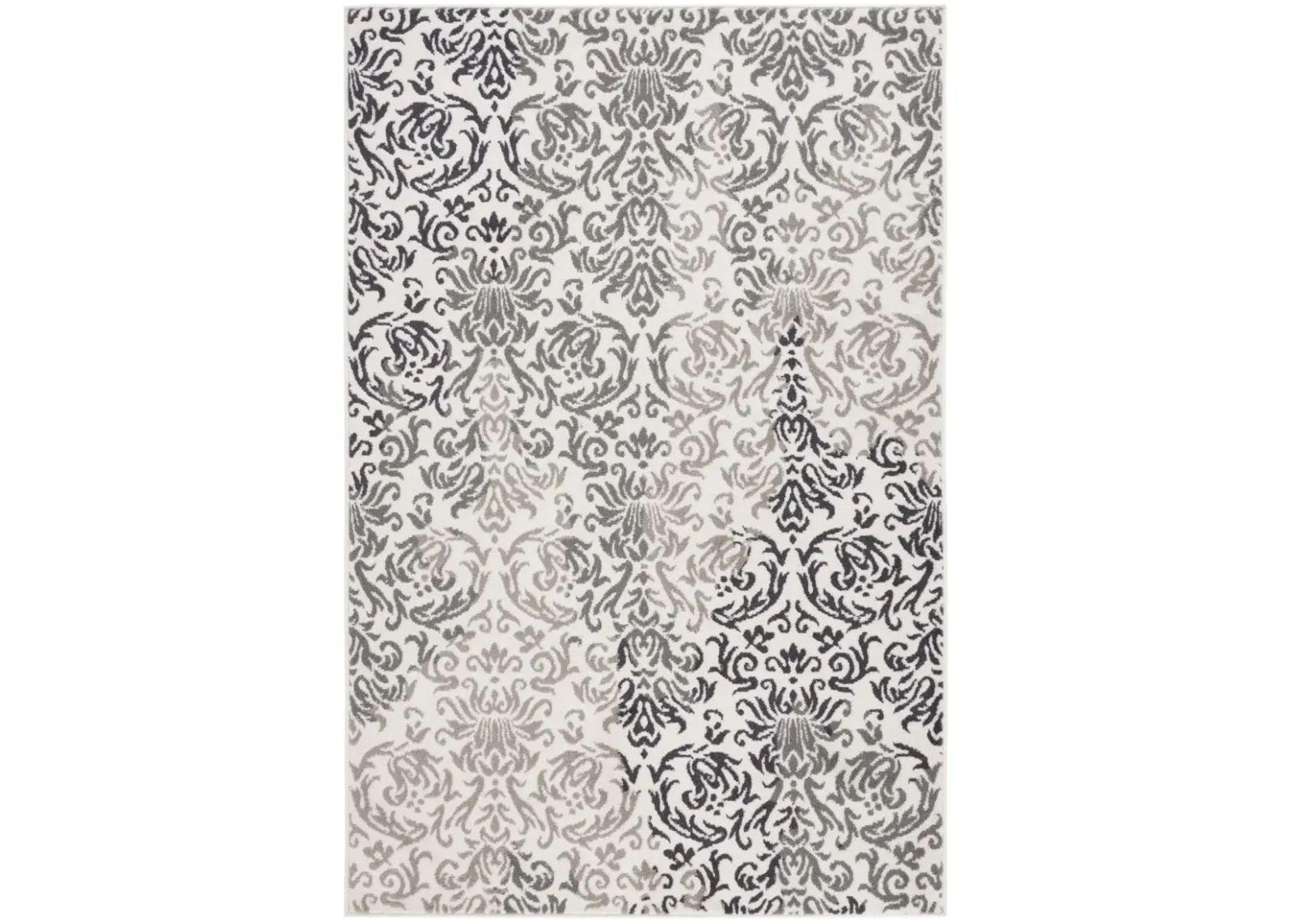 PYRAMID 210 IVORY GREY  4'-5' x 6'-5' Small Rectangle Rug