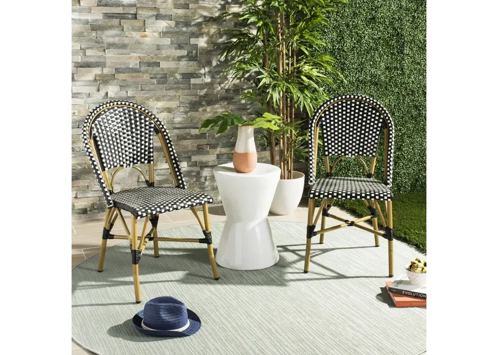 Salcha Indoor-Outdoor French Bistro  Side Chair - Set of 2