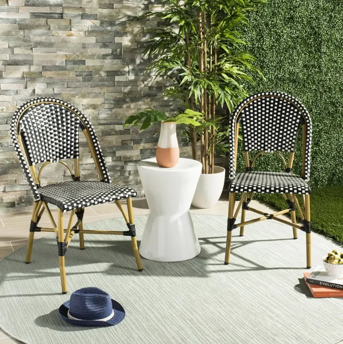 Salcha Indoor-Outdoor French Bistro  Side Chair - Set of 2