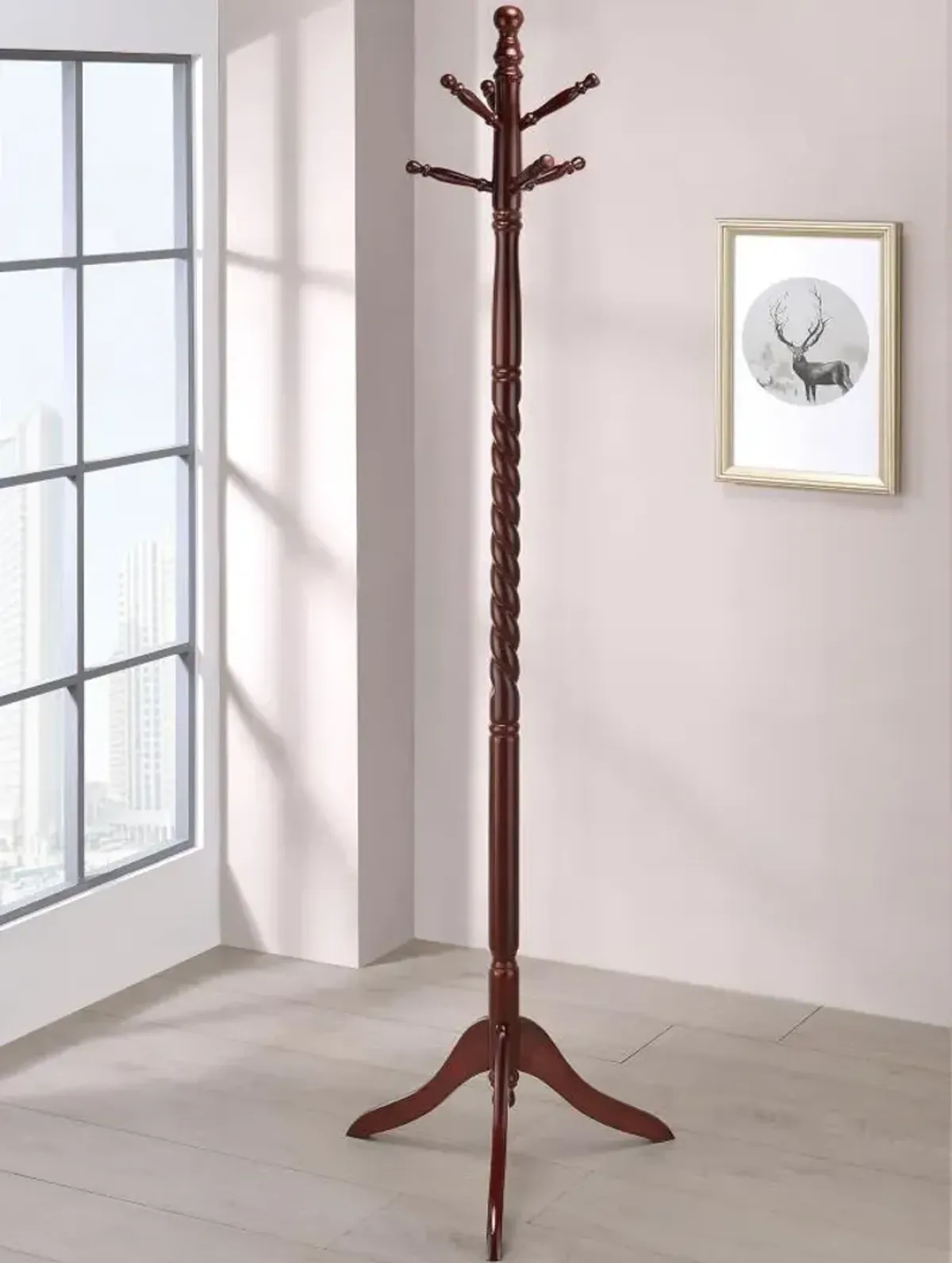 Riona 2-tier Coat Rack Merlot