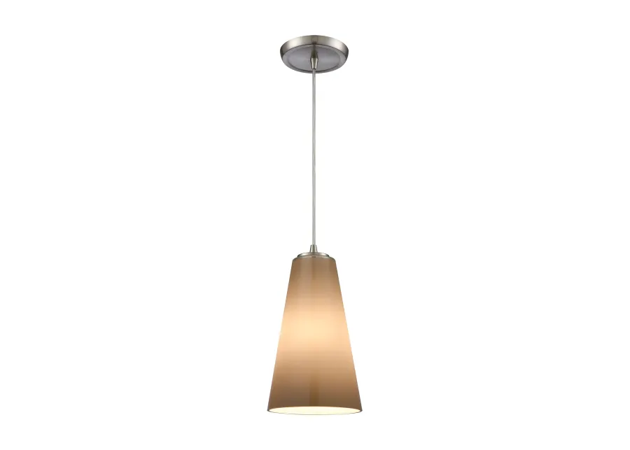 Connor 6" Wide 1-Light Mini Pendant - Satin Nickel