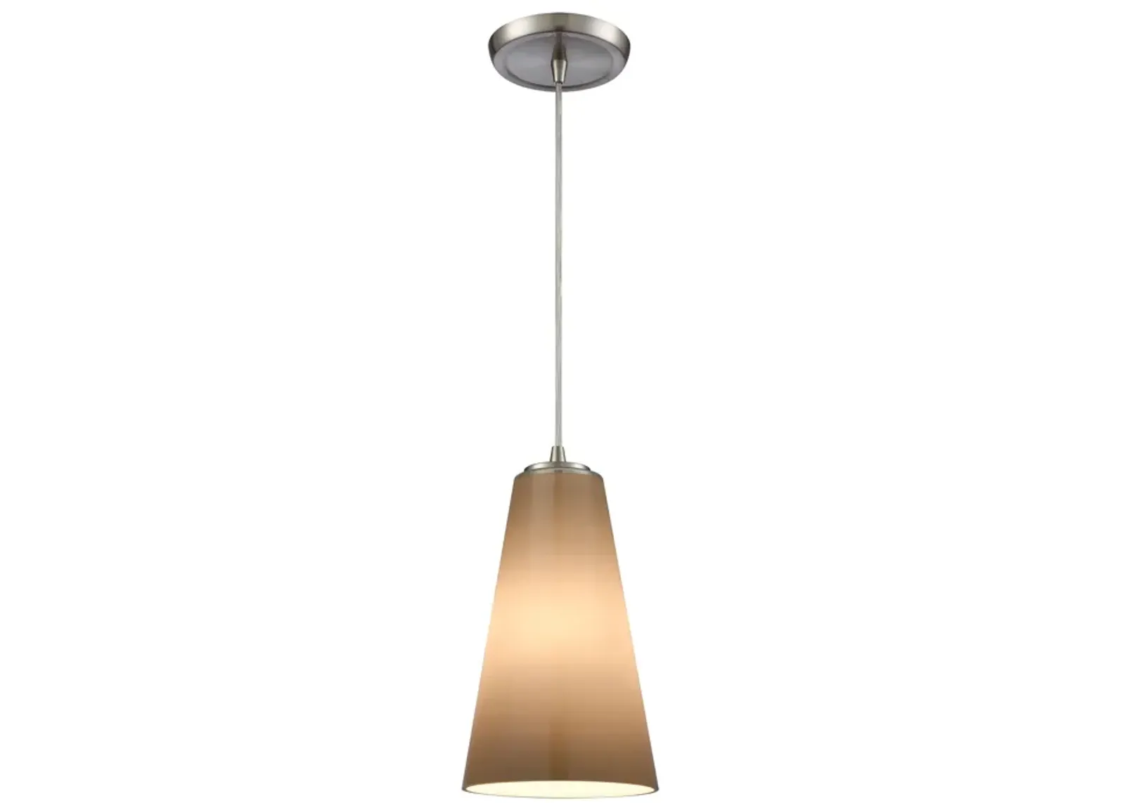 Connor 6" Wide 1-Light Mini Pendant - Satin Nickel