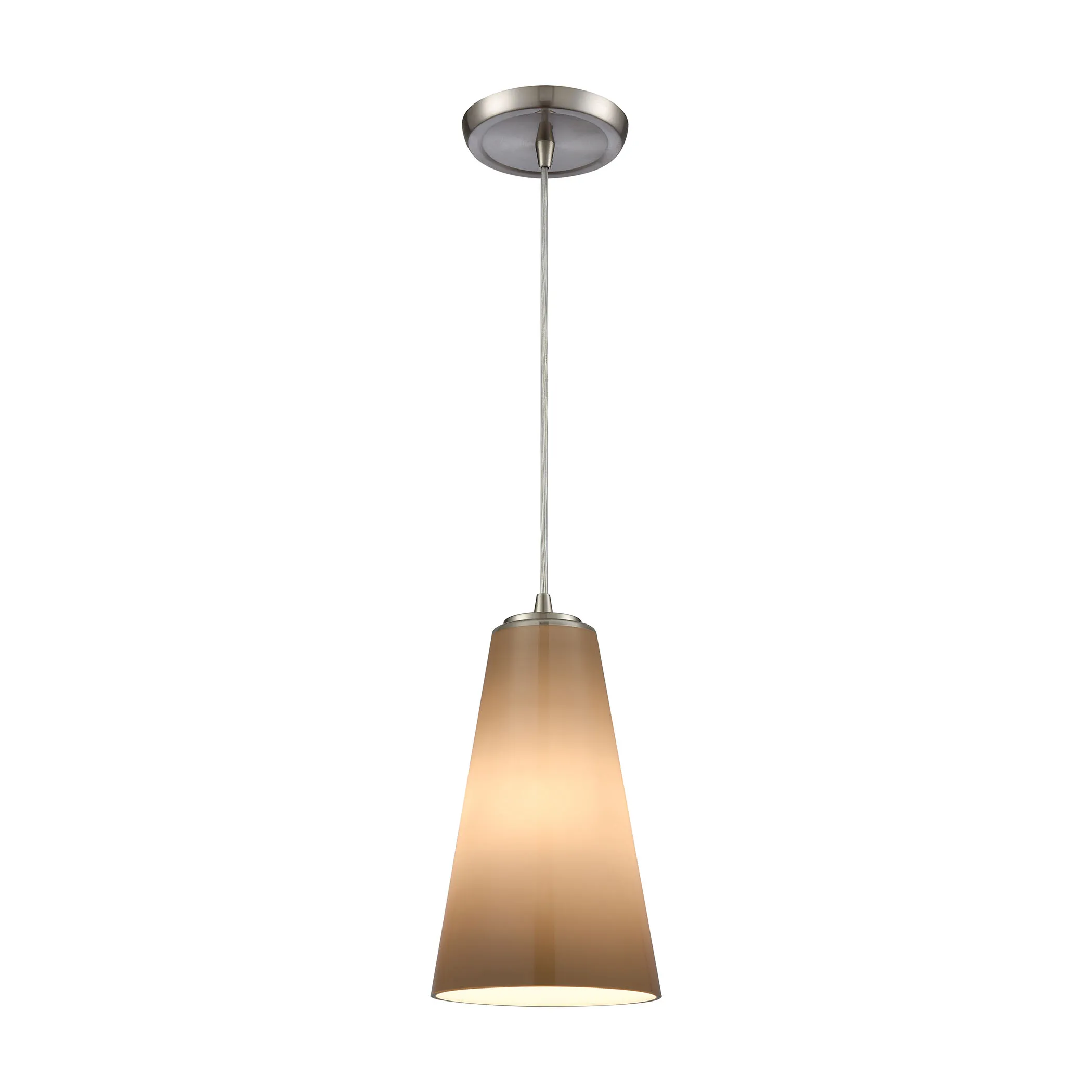 Connor 6" Wide 1-Light Mini Pendant - Satin Nickel