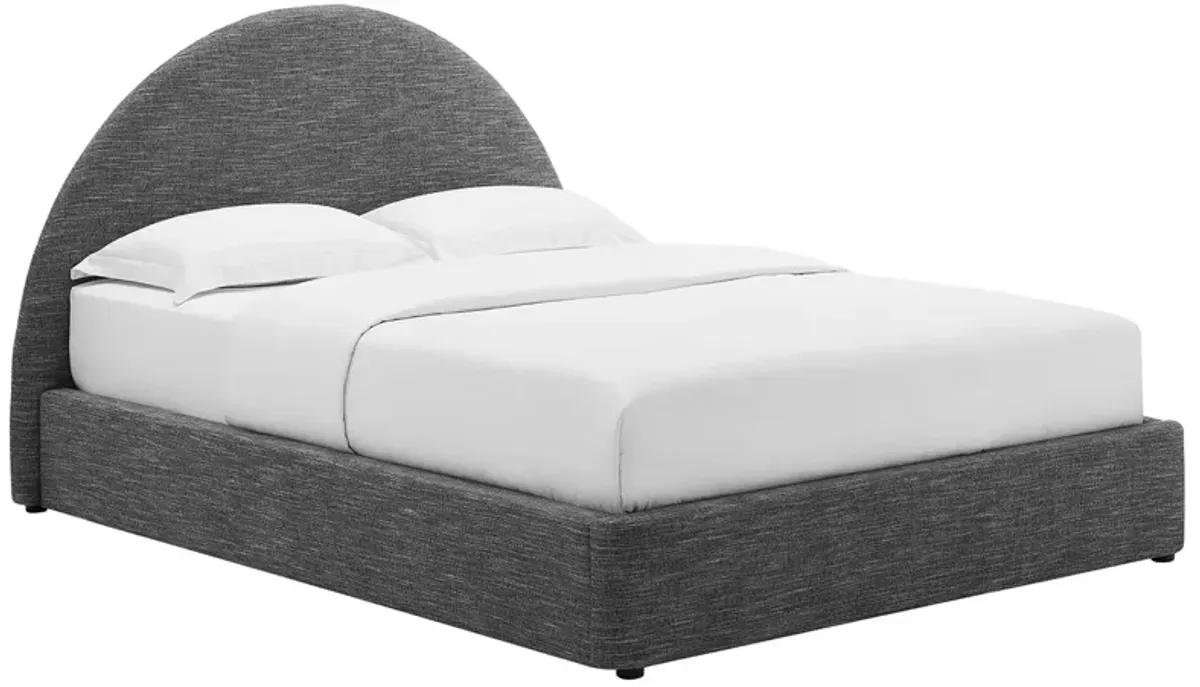 Resort Upholstered Fabric Arched Round Queen Platform Bed by Modway