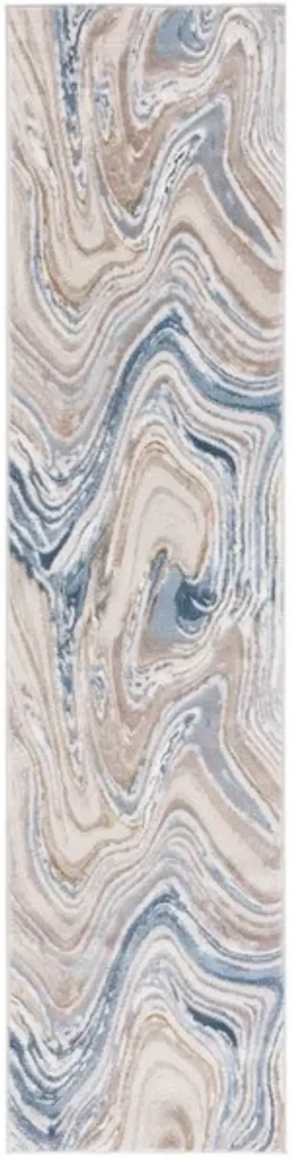 PRESTIGE 108 Blue 2'-3' X 8' Runner Rug