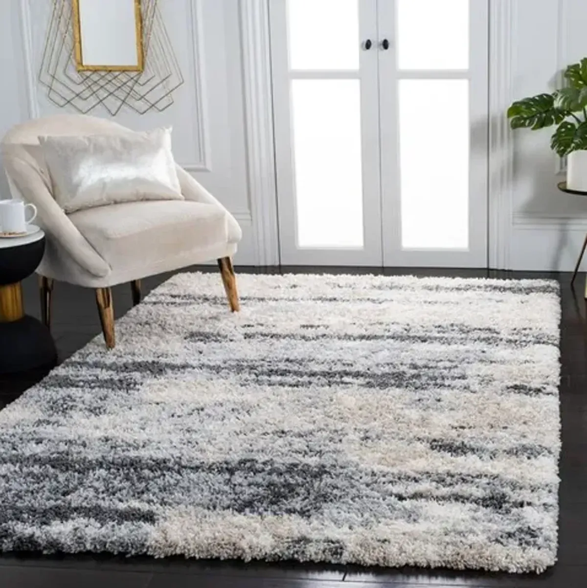 FONTANA SHAG Medium Rectangle Power Loomed 6'-7" X 9' Rug