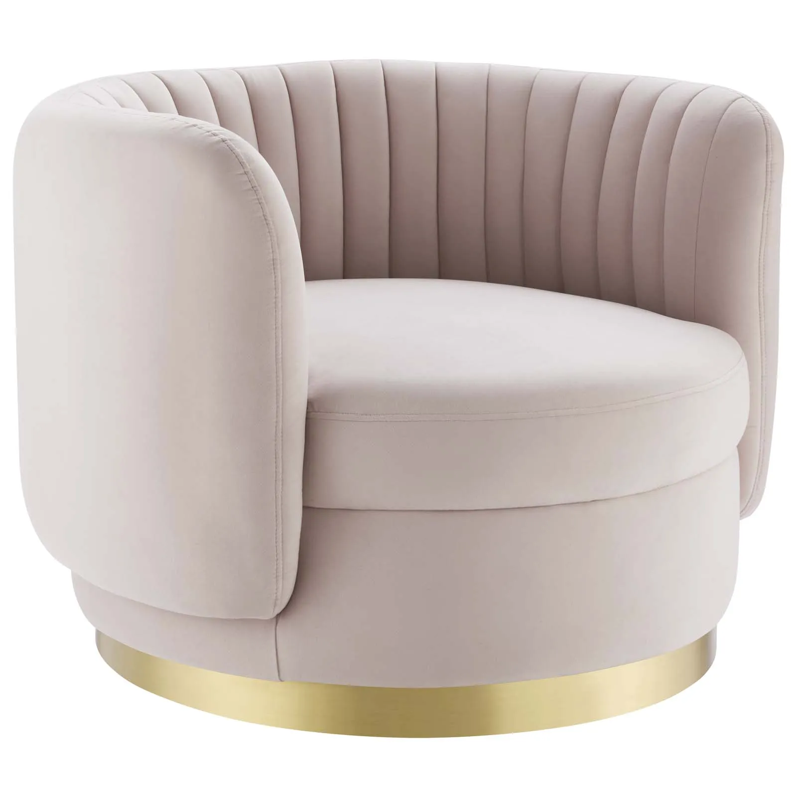 Embrace Tufted Performance Swivel Chair