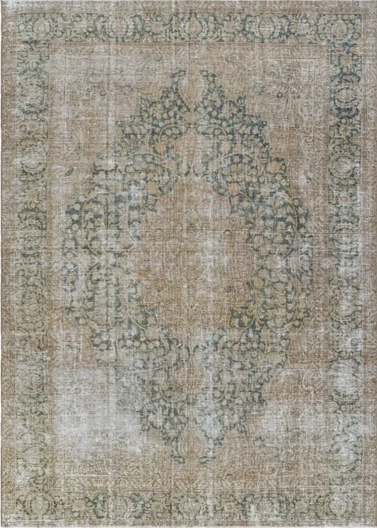 Antique One of a Kind AOOAK-1026 7'5" x 10'10" Handmade Rug