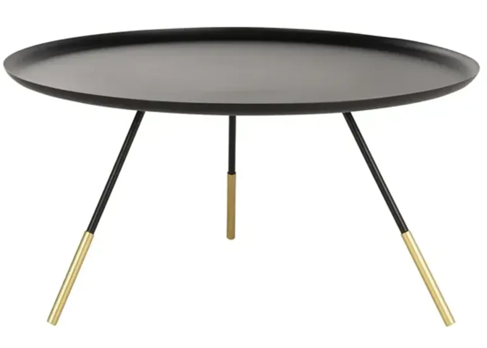 ORSON COFFEE TABLE W/ METAL GOLD CAP