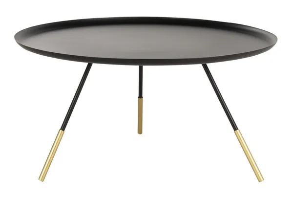 ORSON COFFEE TABLE W/ METAL GOLD CAP