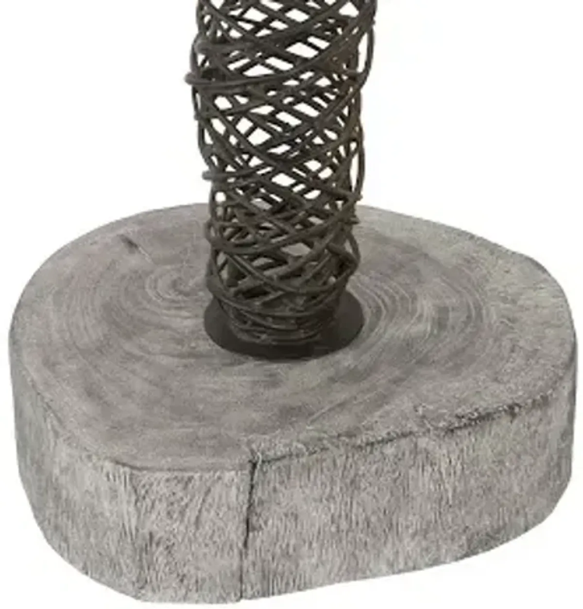 abstract wire man floor sculpture, lg