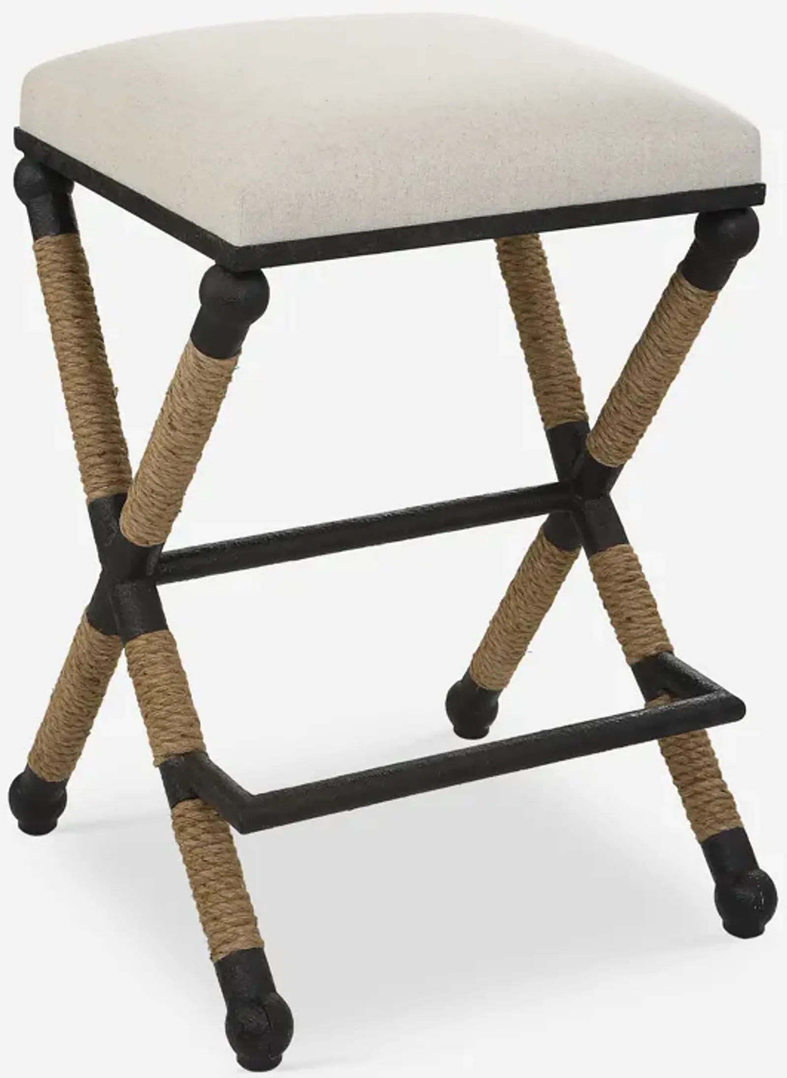 Firth Rustic Oatmeal Counter Stool