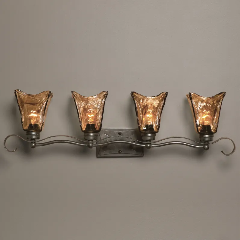 Vetraio 4 Light Bronze Vanity Strip