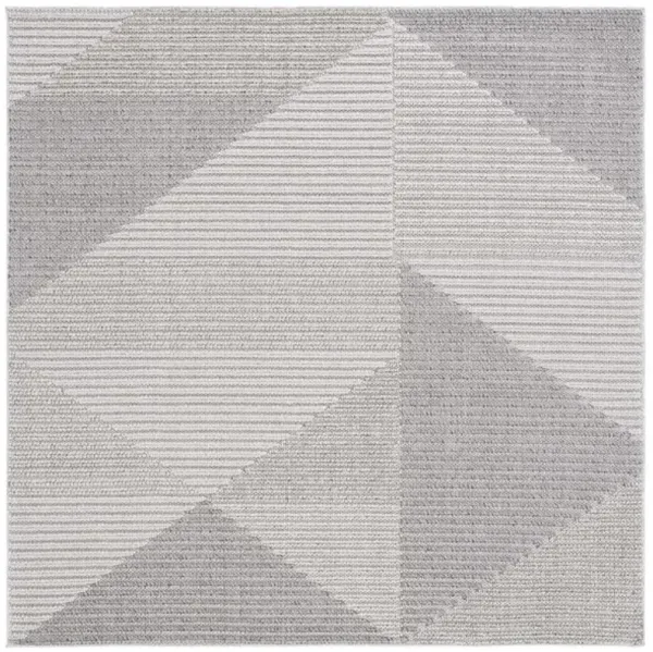 GLOBAL 400 Grey  6'-7' X 6'-7' Square Square Rug