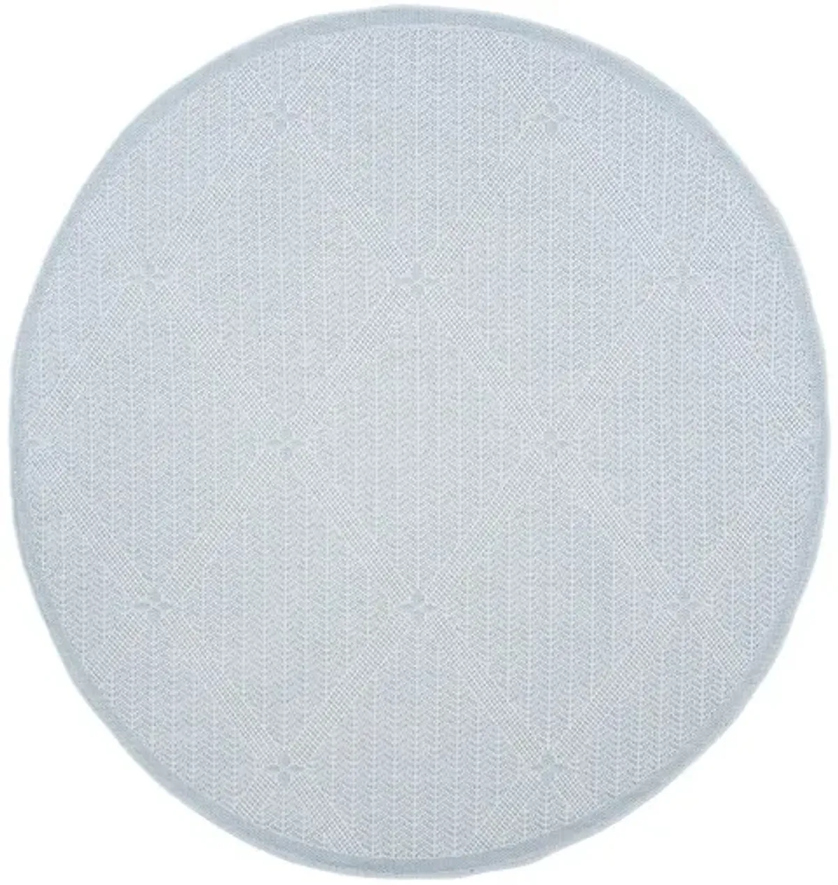 Safavieh BERMUDA 800 Collection BMU811M-7R Light Blue / Ivory 6'-7" X 6'-7" Round