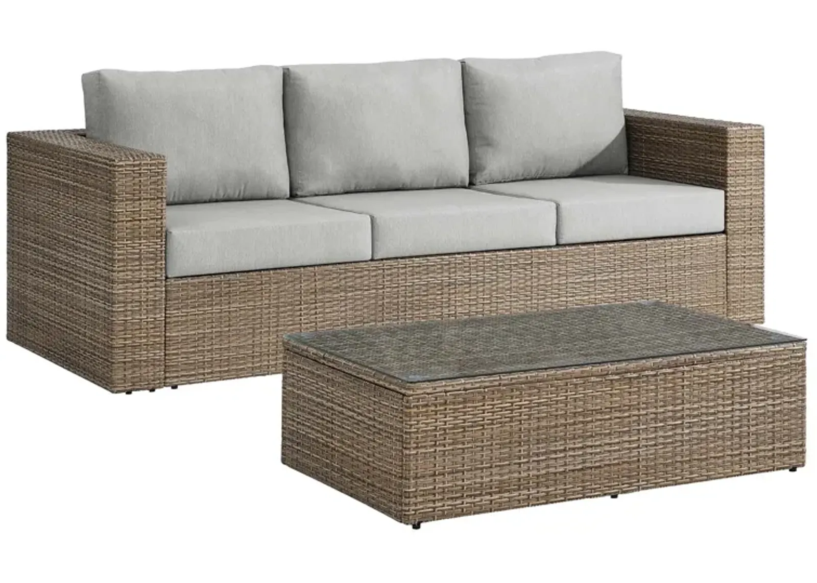 Convene Outdoor Patio Outdoor Patio 2-Piece Furniture Set