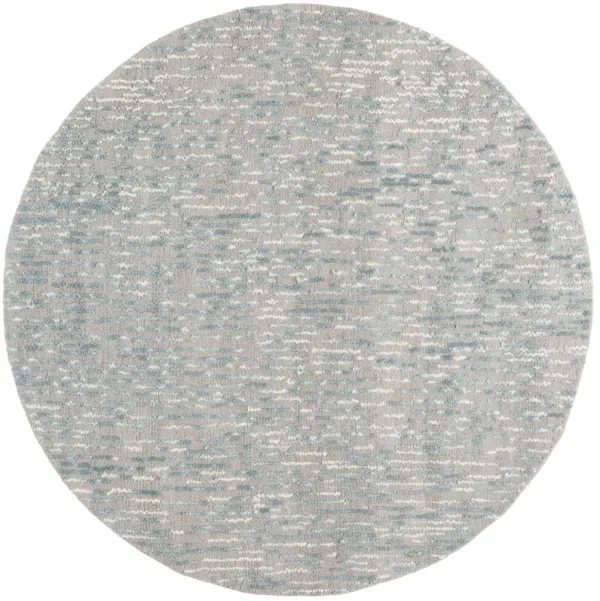 ABSTRACT Hand Tufted 6' x 6' Round area rug