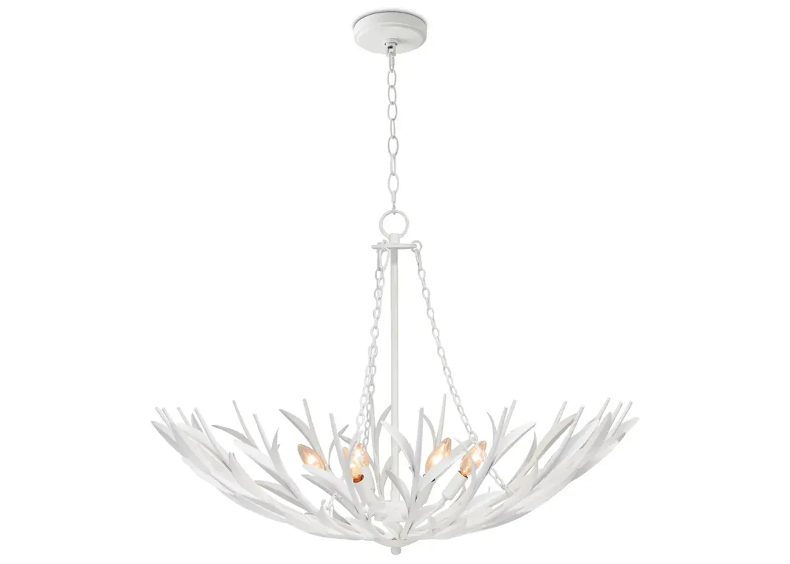 River Reed Basin Chandelier (White)