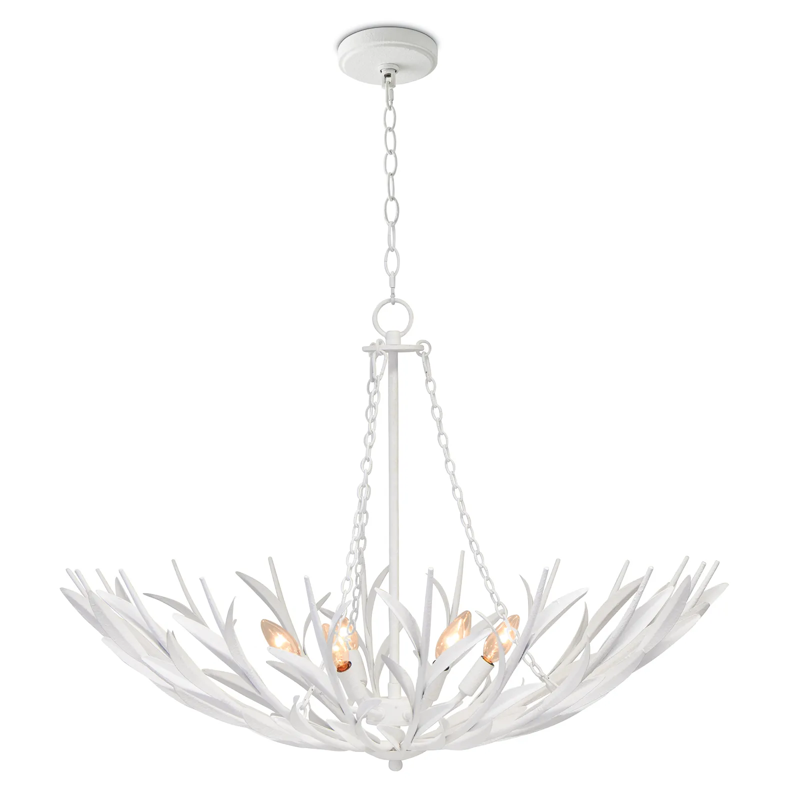 River Reed Basin Chandelier (White)