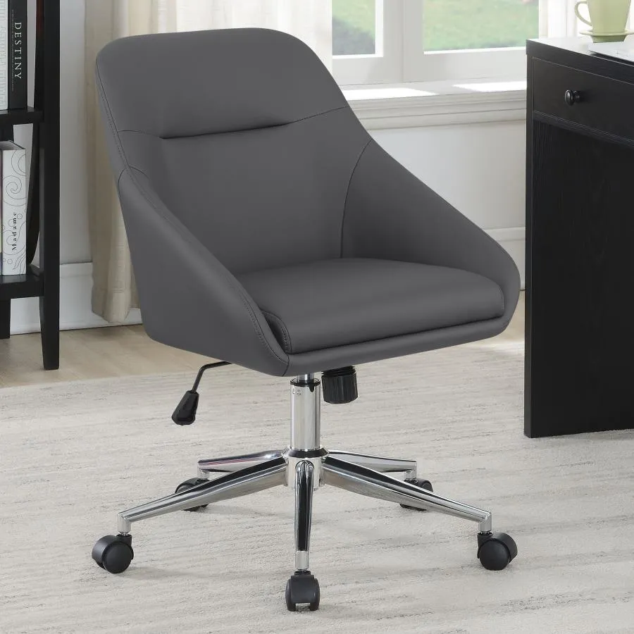 Ahmed Upholstered Office Chair with Casters