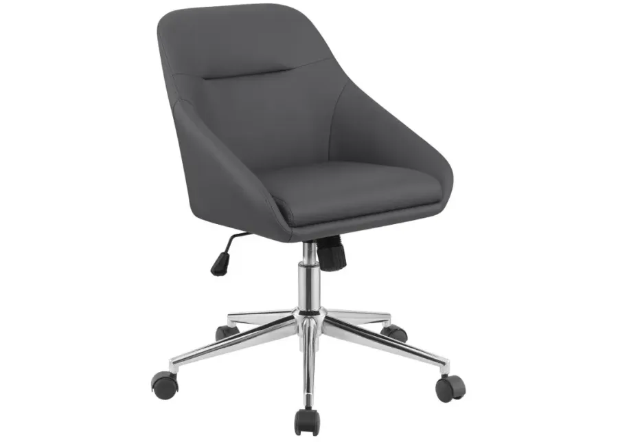 Ahmed Upholstered Office Chair with Casters